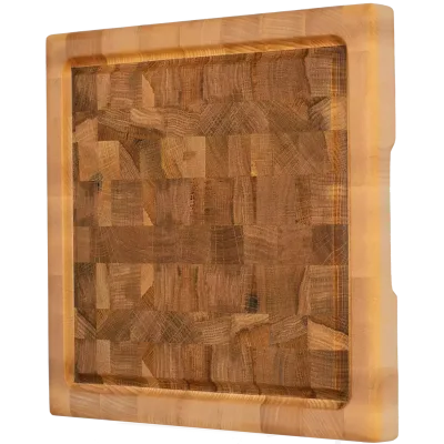 Skærebræt 281 eg med saftrand i 34 x 36 cm.