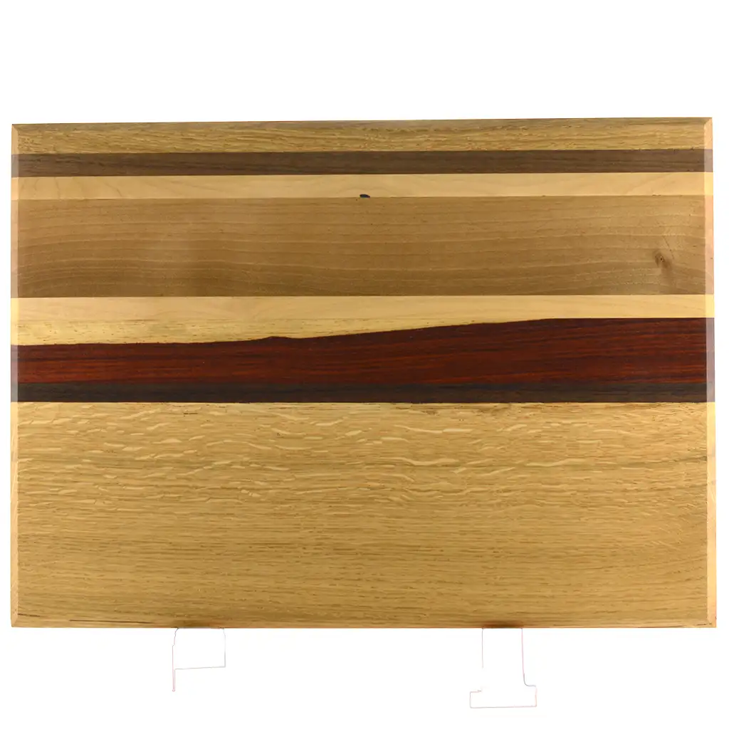SR132 F Serverings bræt nr. 132 - 310x430x17 - eg, valnød og paduak