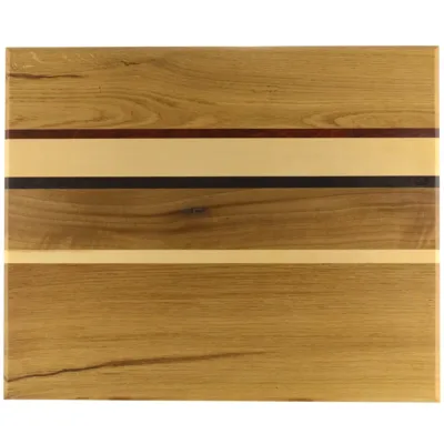 Serverings bræt nr 163 - 46x41x17af eg, ahorn, valnød og paduak