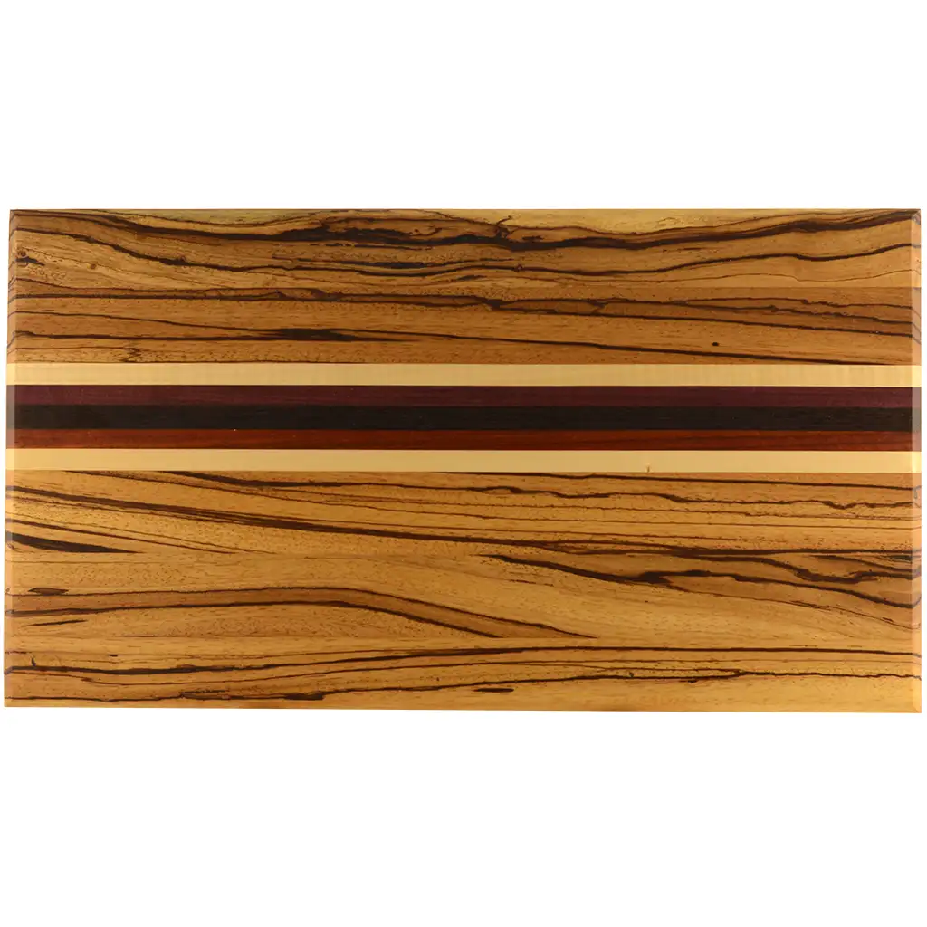 Ser164 F Serverings bræt nr 164- 27x48x17 af wenge, ahorn, røget eg og paduak